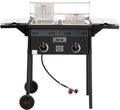 Outdoor Propane Deep Fryer Dual Tank with 50,000 BTU - Ideal for Large