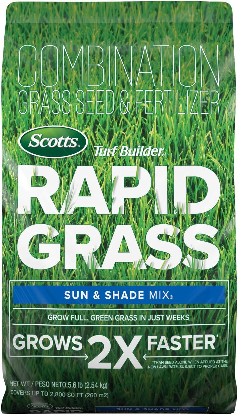 Scotts Turf Builder Rapid Grass Sun and Shade Mix for Fast Growth