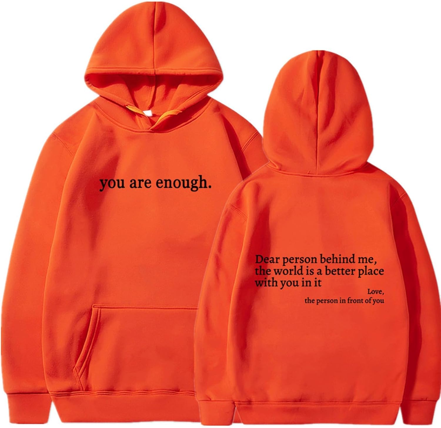 Empowering 'You Are Enough' Hoodie by LELISKA