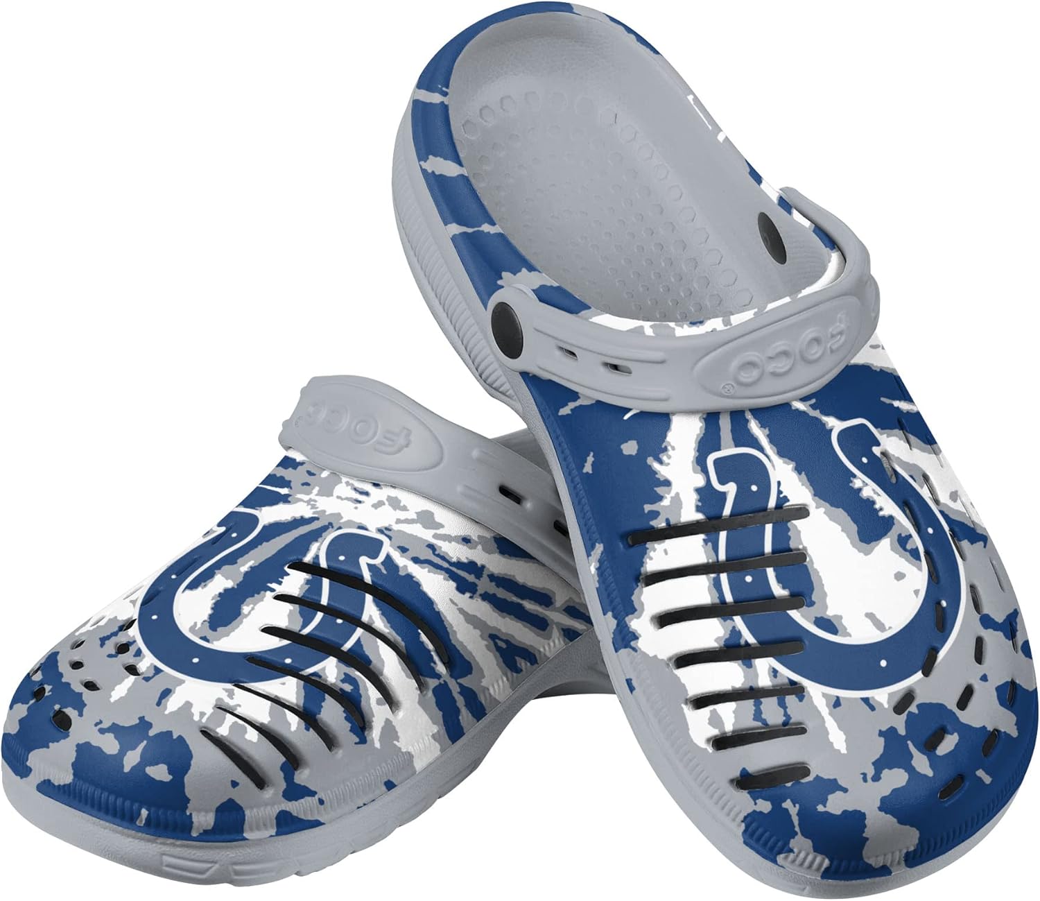 FOCO Men's NFL Team Logo Tie-dye Garden Water Sandals Shoes
