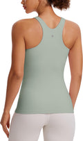 Butterluxe High Neck Tank Top for Women - Padded Racerback Comfort fit