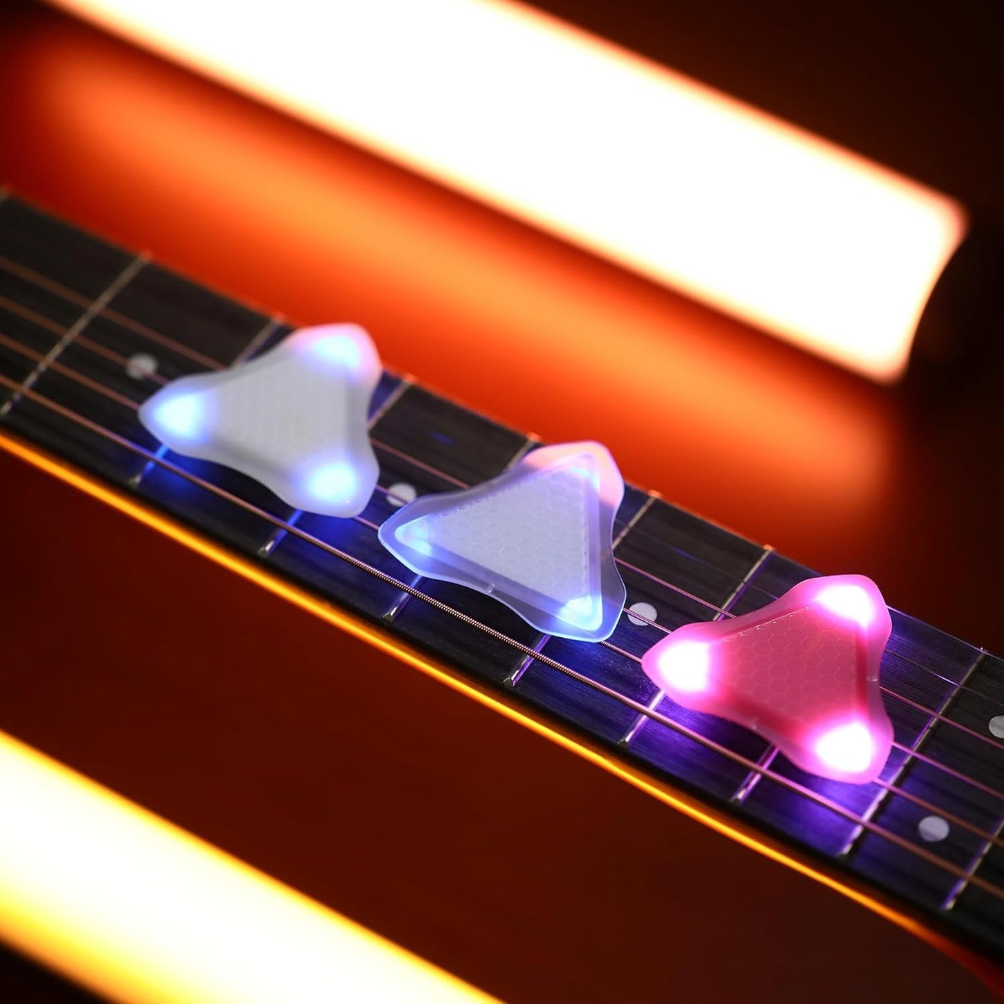 XL Glowing LED Guitar Pick - Non-slip Honeycomb Touch!