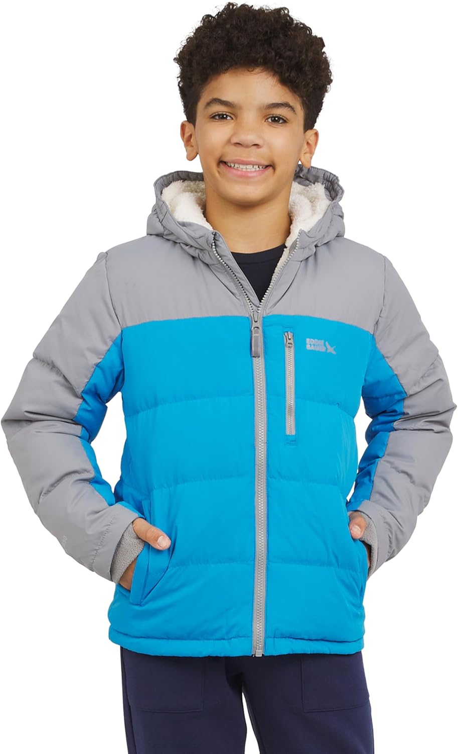 Eddie Bauer Girls' Classic Heavyweight Faux Fur Lined Jacket