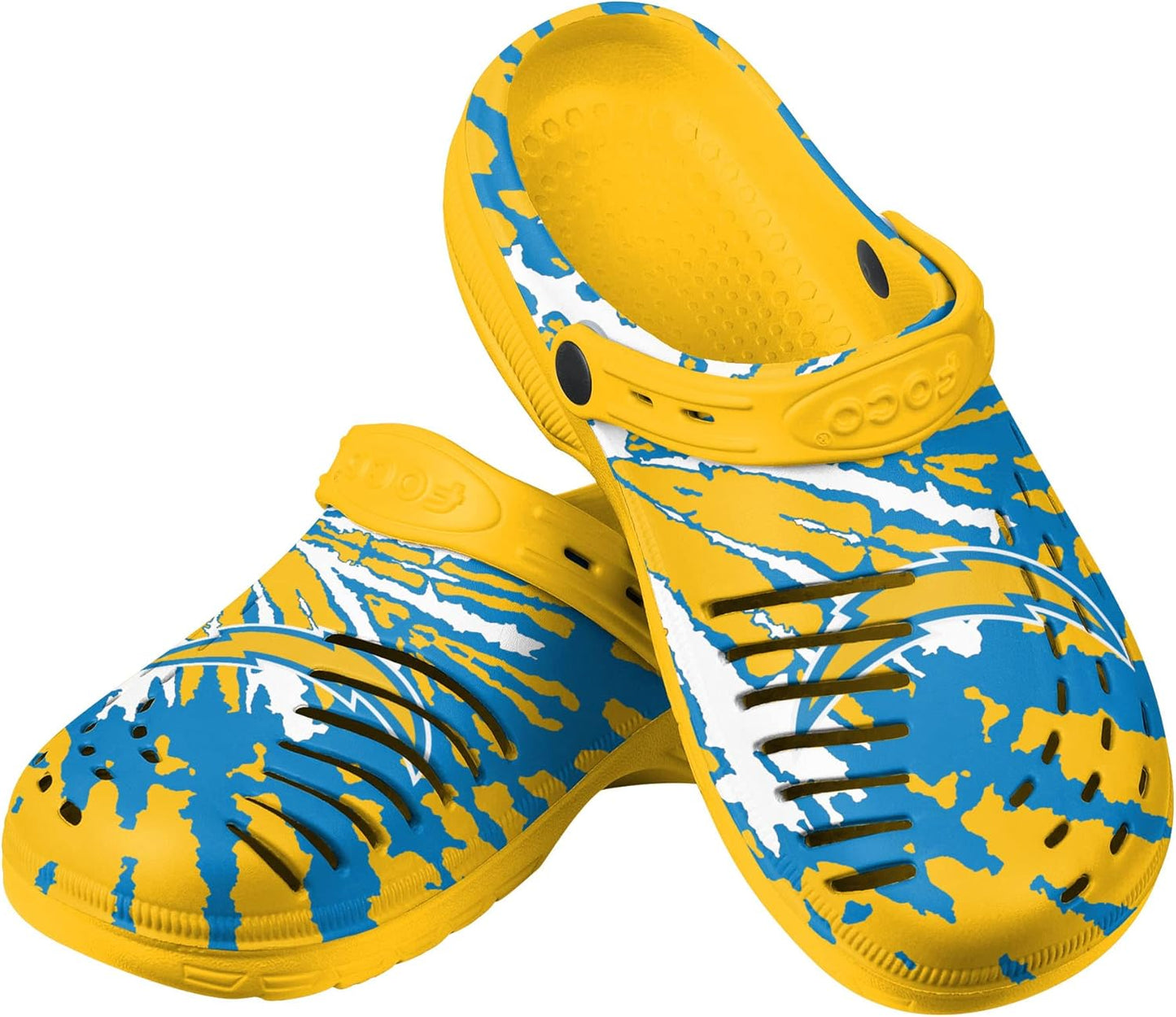 FOCO Men's NFL Team Logo Tie-dye Garden Water Sandals Shoes