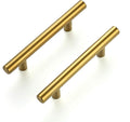 5 in Cabinet Pulls Brushed Brass 40 Pack - Durable Kitchen Handles