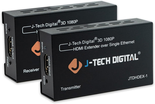 J-Tech Digital HDMI Extender over Cat5e/6 for 1080P Video