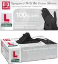 Basic Nitrile Exam Gloves 5.5 Mil Heavy-Duty Powder-Free Black 100pcs