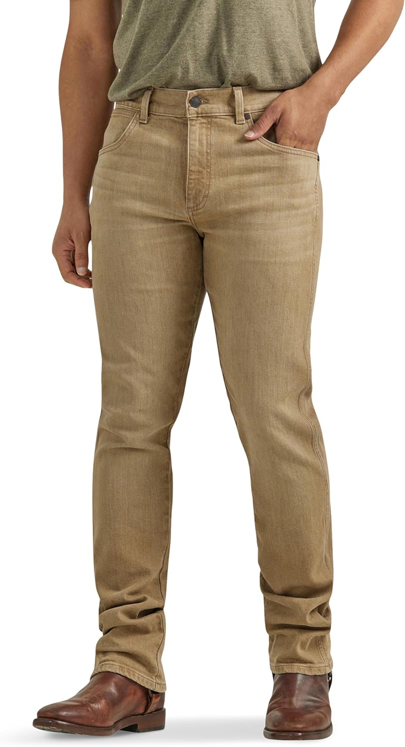 Wrangler Mens Retro Slim Fit Straight Leg Jean for Modern Style