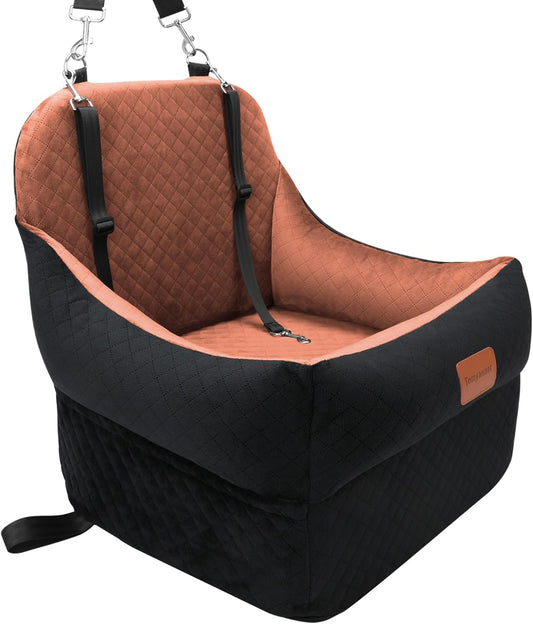 Ultra Soft Memory Foam Dog Car Seat by Tomyanner - Safe & Cozy Ride!