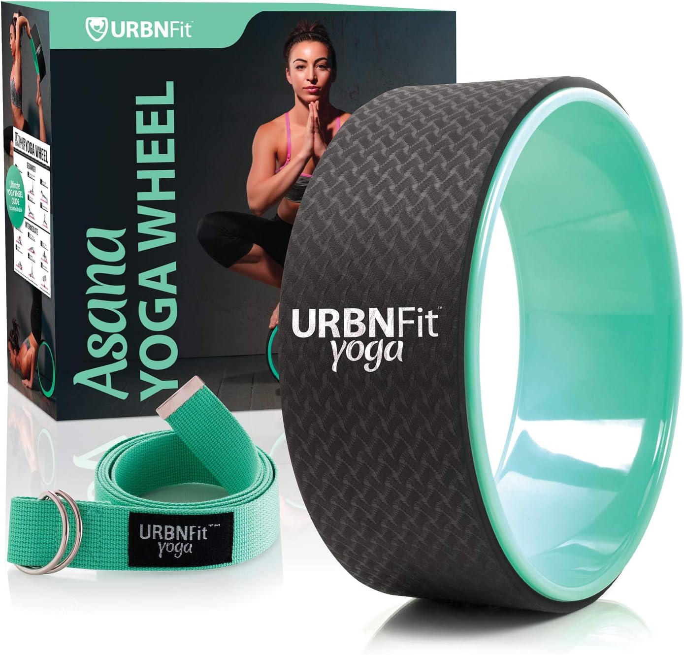URBNFit 12 Yoga Wheel - Relieve Back Aches & Boost Flexibility