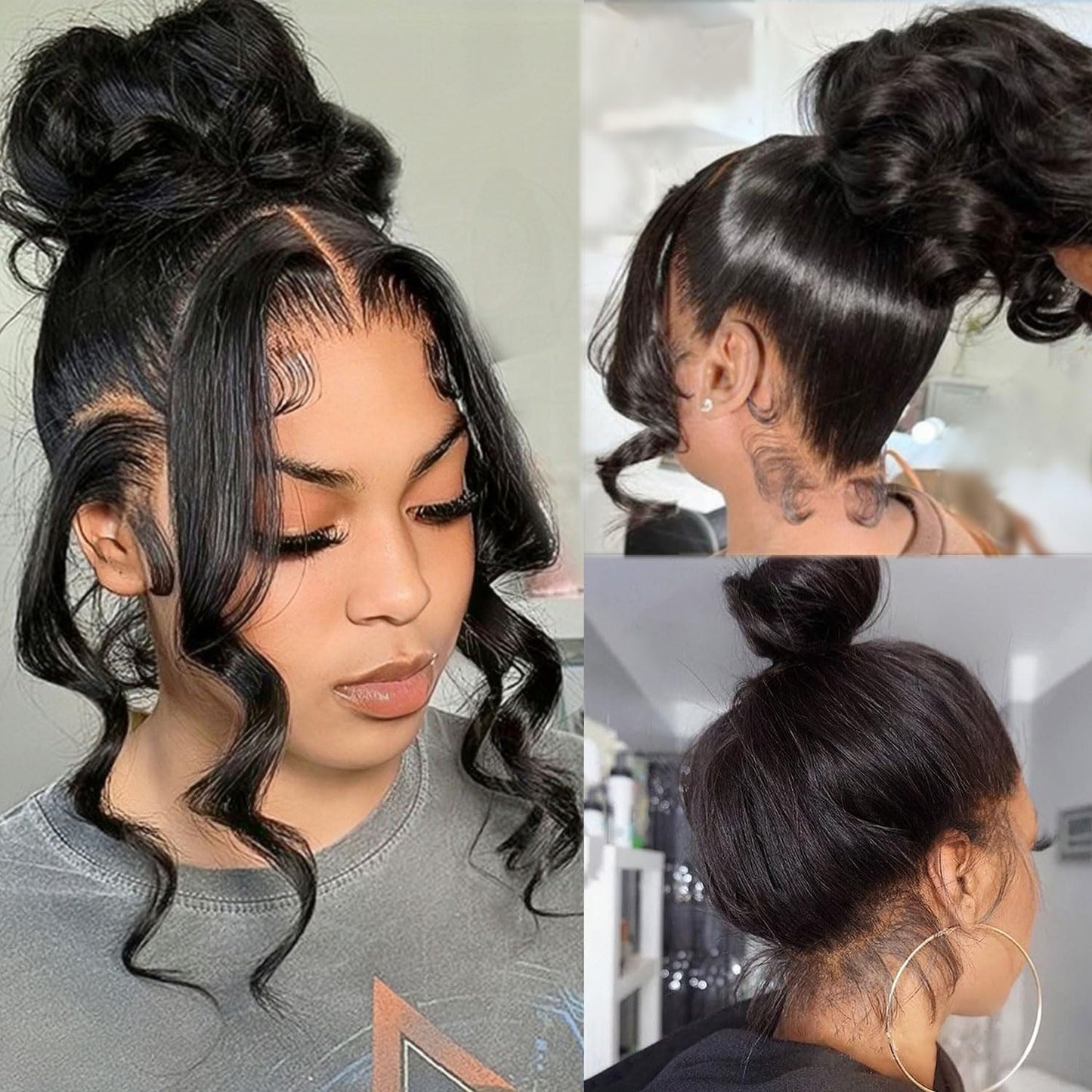 360 Lace Front Wigs Human Hair Body Wave for Natural Look