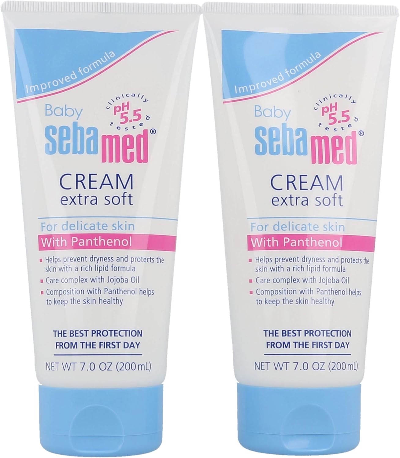 Sebamed Baby Cream Extra Soft for Sensitive Skin, 7 oz, 2 Pack