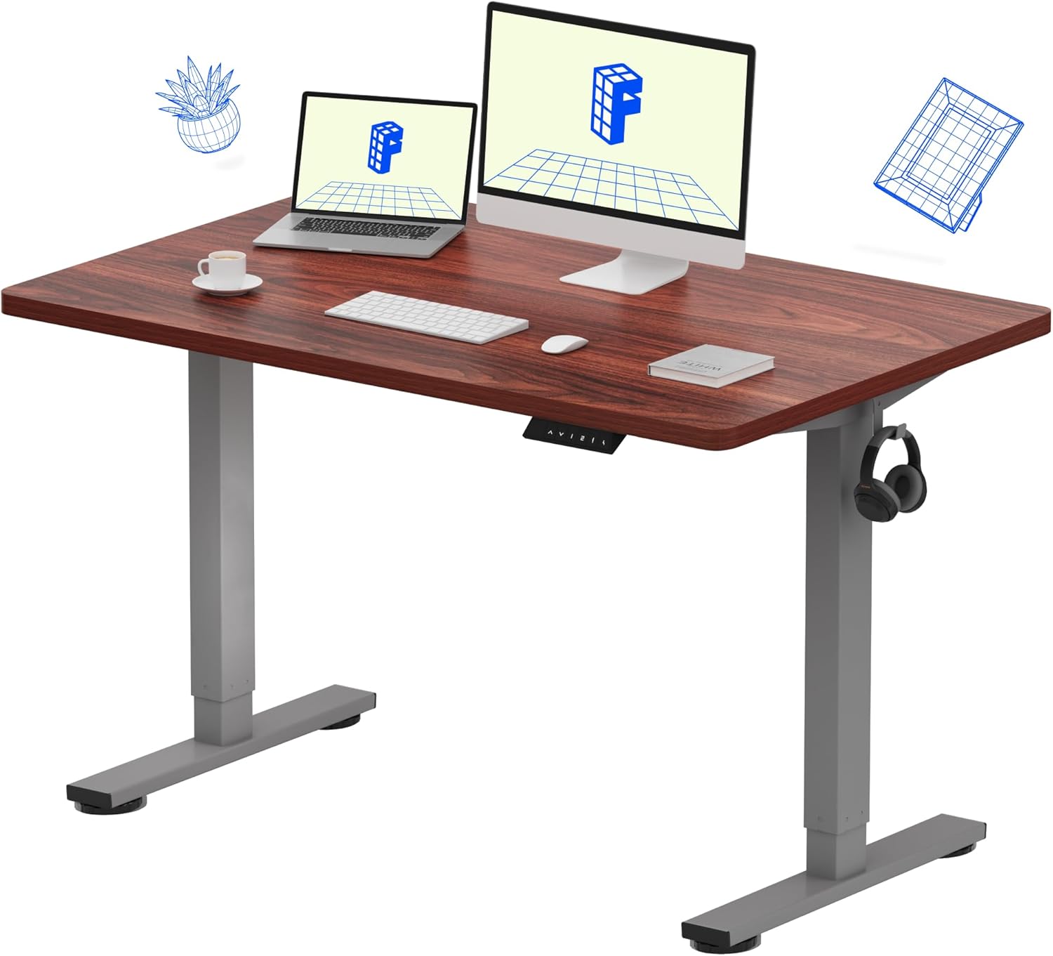 FLEXISPOT EN1 Electric Adjustable Standing Desk for Home Office