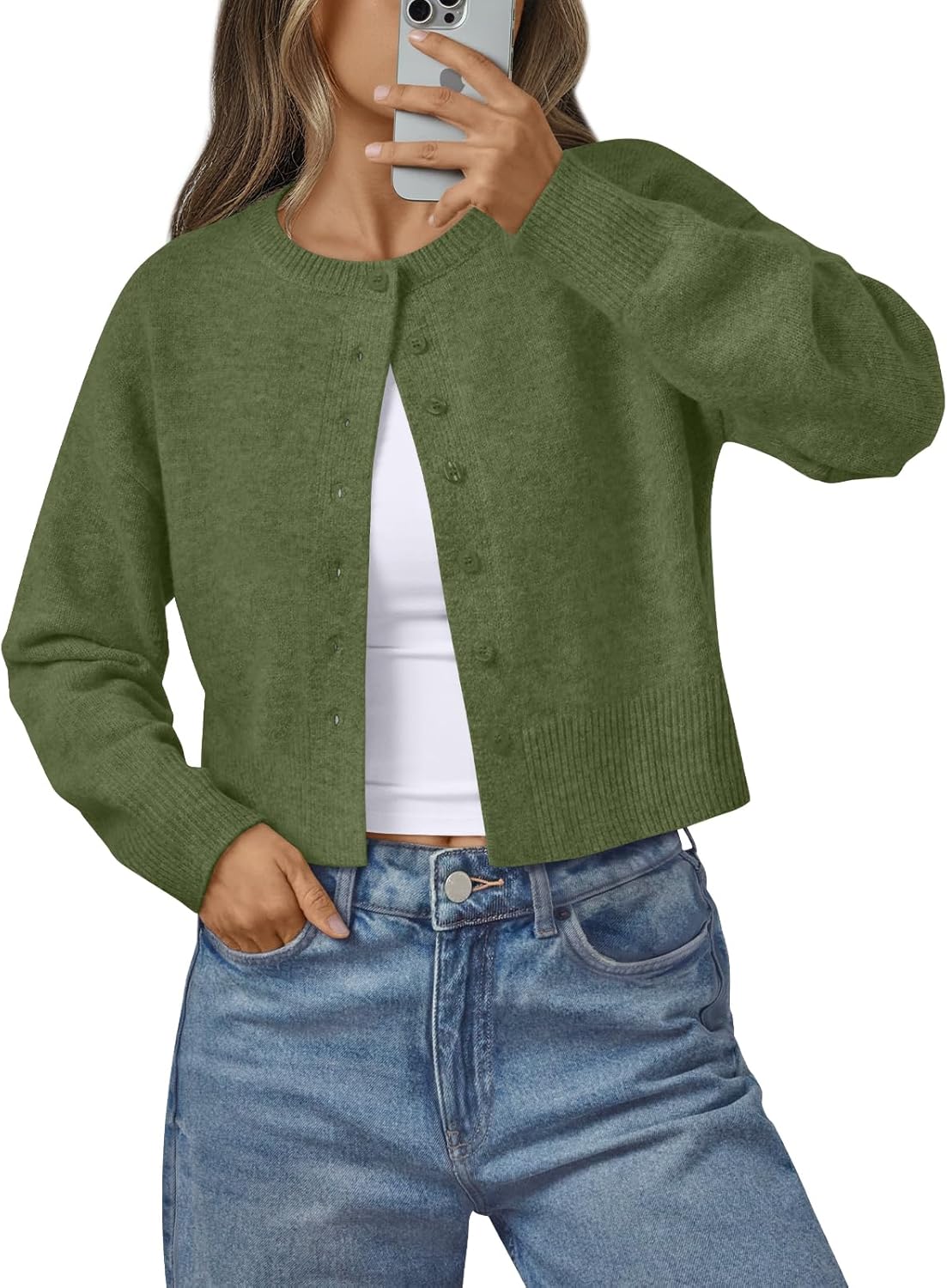LILLUSORY Womens Cropped Cardigan Sweaters for Stylish Fall Looks