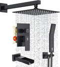 SR SUN RISE 10 in All Metal Bathtub Faucet Set Shower System - Solid