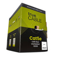Cat5e Riser Ethernet Cable 1000ft - Solid Copper, 350MHz Performance