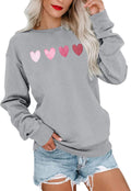 Valentines Shirts for Women Heart Sweatshirt Vintage Pullover Tops