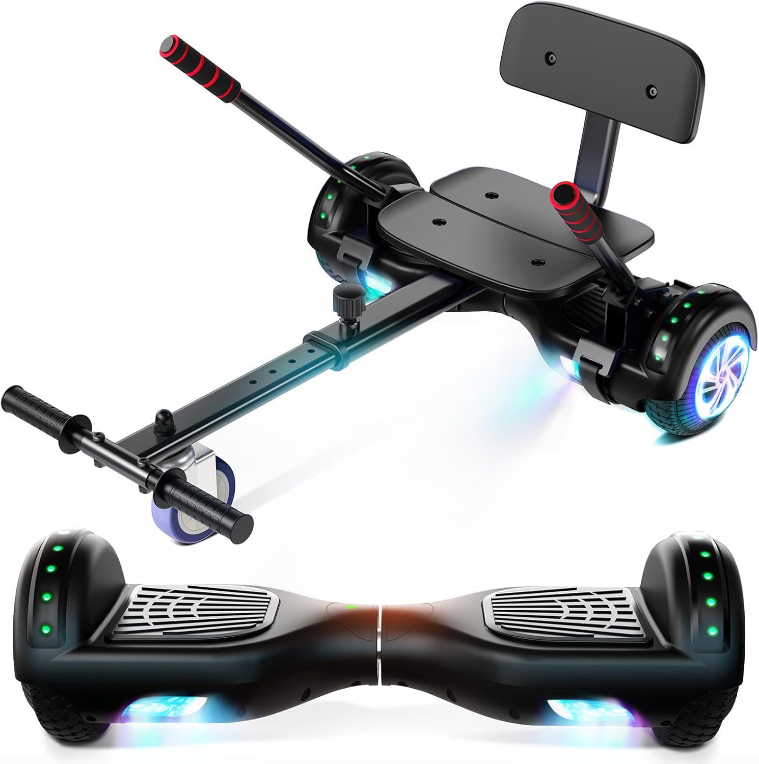 Self Balancing Scooter with Seat Attachment for Kids and Adults