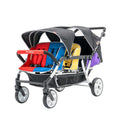 Familidoo H6E 6-Seat Baby Stroller - Double Canopy Tandem