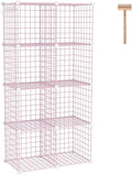 C&AHOME Wire Cube Storage - 8 Cube Organizer for Home & Office