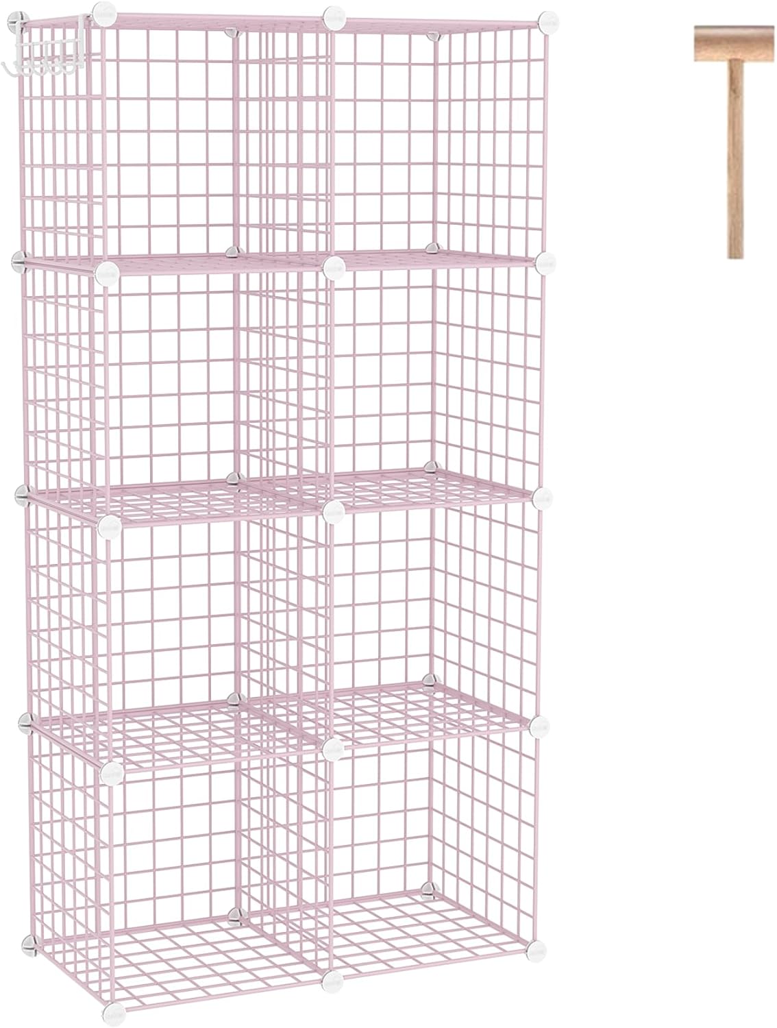 C&AHOME Wire Cube Storage - 8 Cube Organizer for Home & Office
