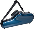 Crossrock Pro-Grade Alto Saxophone Case | Sapphire Blue TSA Lock