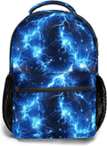 Kawani Blue Fire Lightning College Bookbag - Lightweight