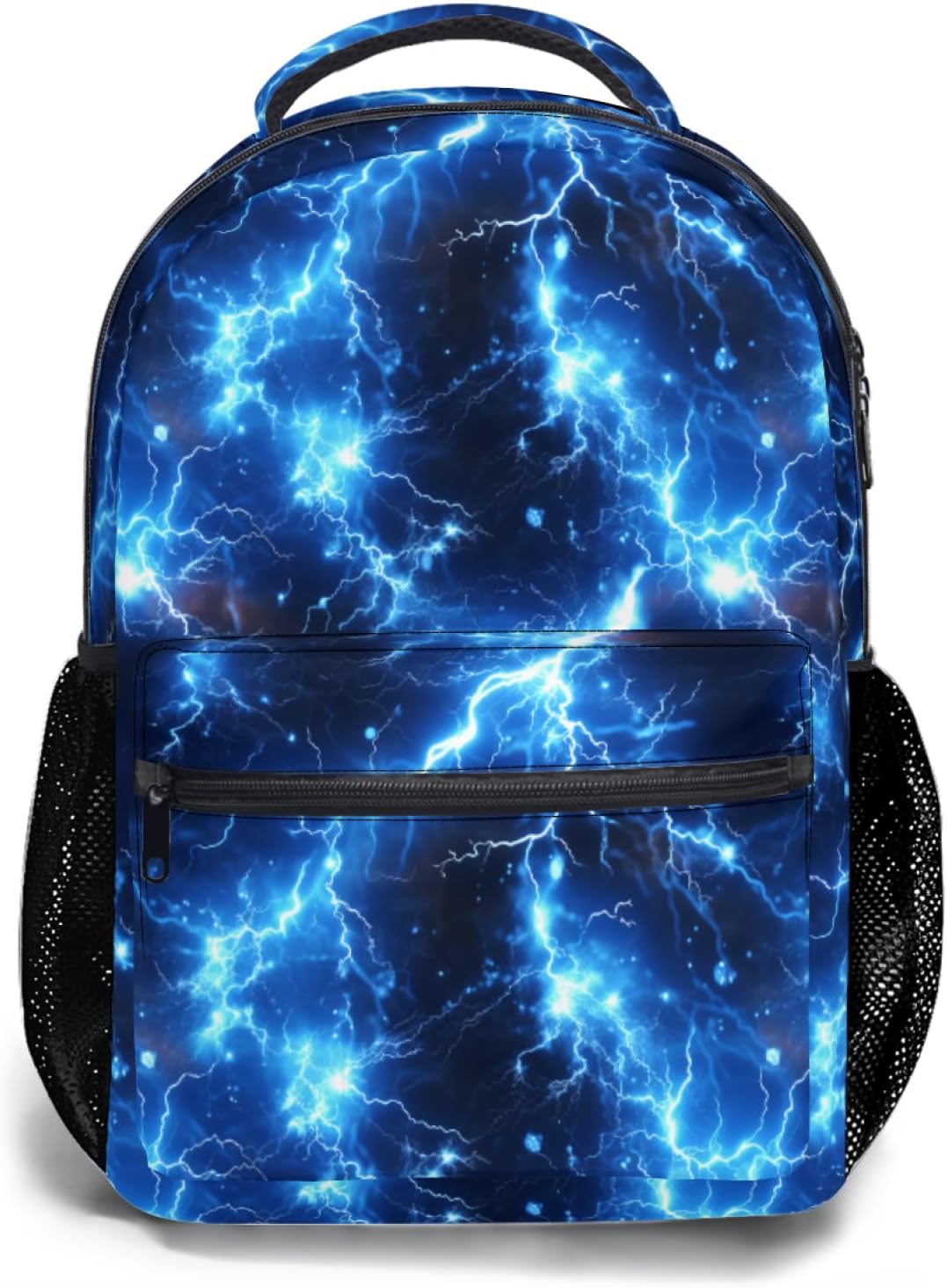 Kawani Blue Fire Lightning College Bookbags for School and Travel