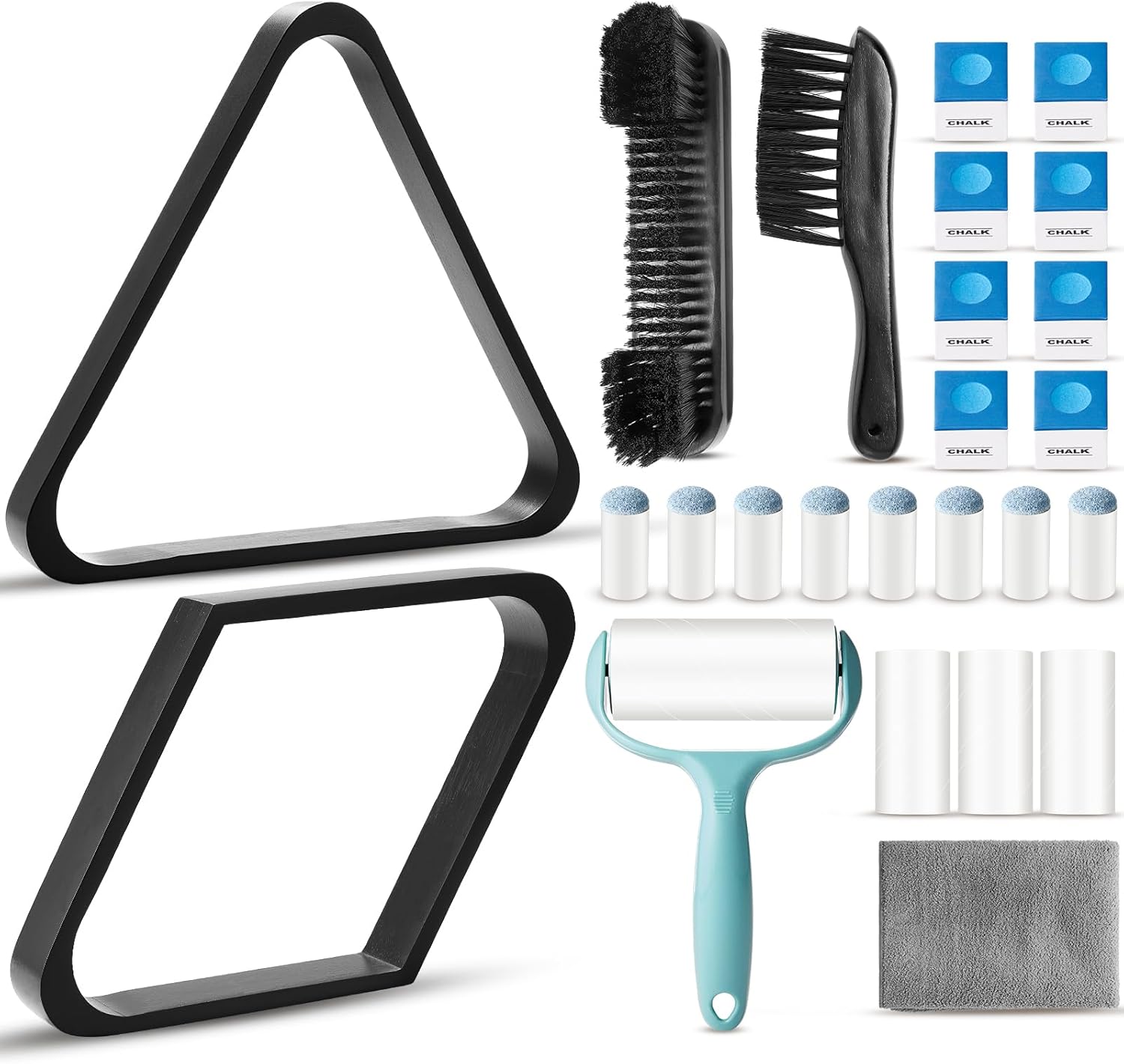 22 Pcs Pool Table Brush Set for Ultimate Billiard Experience