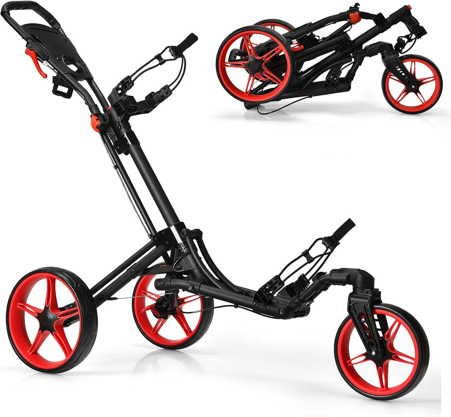 Foldable Golf Cart for Effortless Club Transport