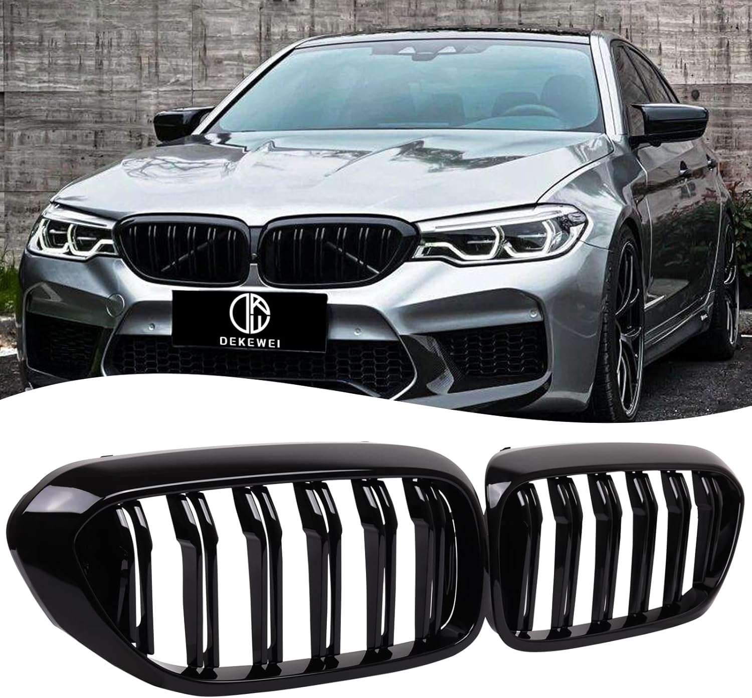 G30 Grille for BMW 5 Series G30 G31 F90 - Gloss Black Finish
