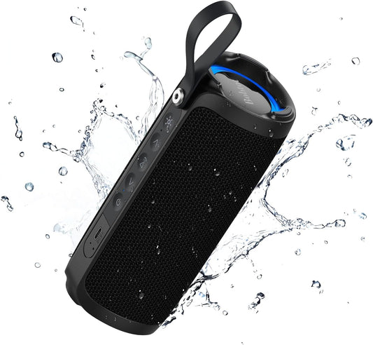 Bobtot Portable Bluetooth Speaker with Punchy Bass and RGB Lights