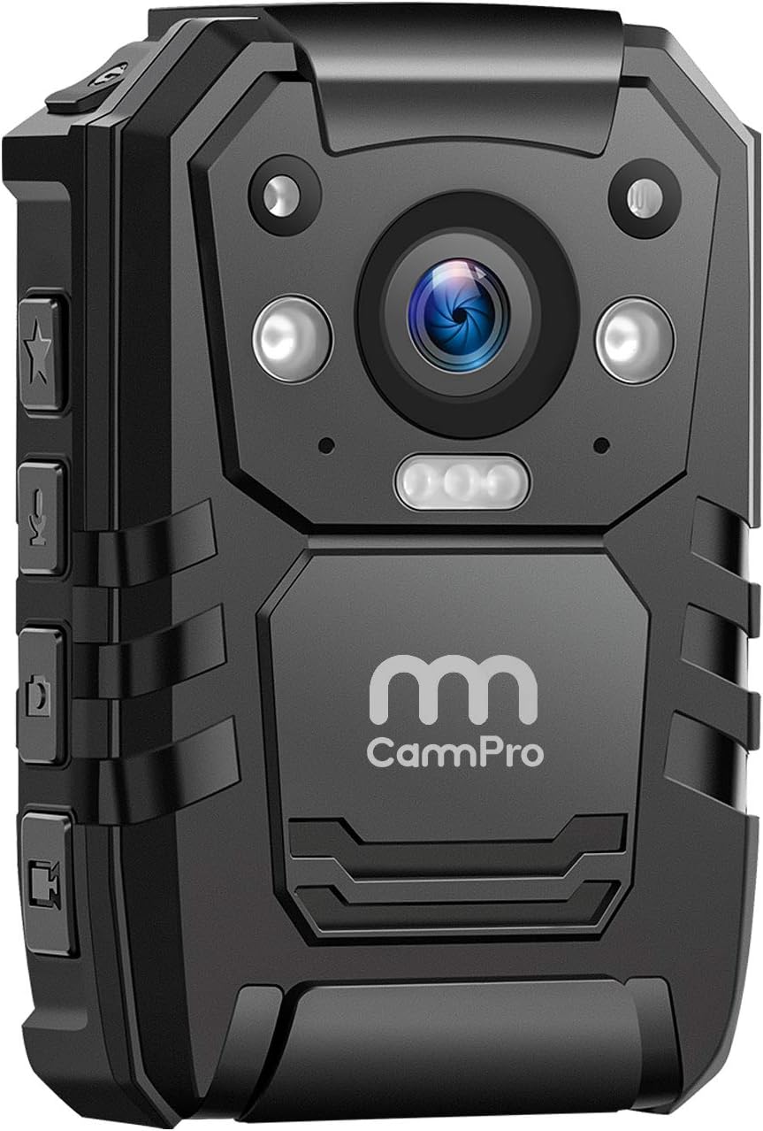 CammPro I826 1440P 2K HD Police Body Camera with Night Vision