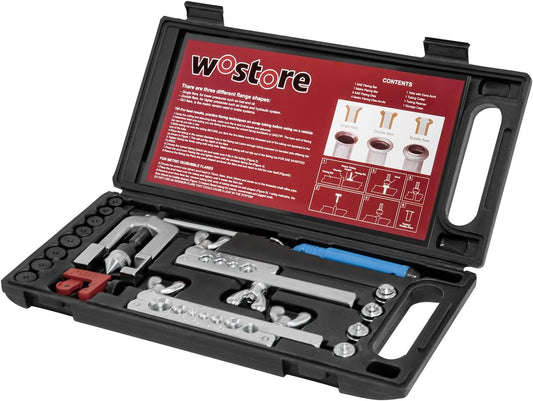 Professional Brake Line Flare Kit for Single, Double & Bubble Flares