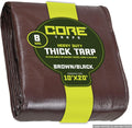 Core Tarps Heavy Duty 8 Mil Tarp Cover 10 x 20 - Waterproof, UV