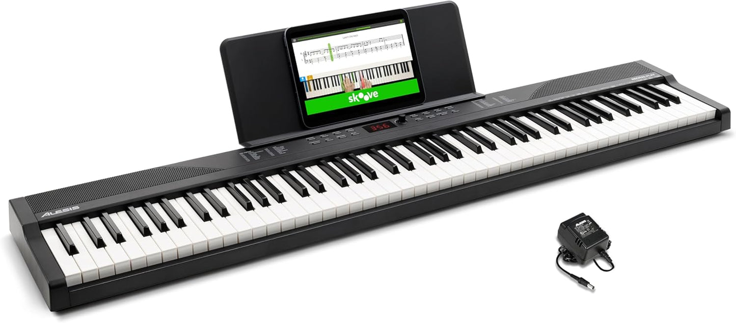 Alesis 88-Key Piano: 480 Sounds, USB MIDI, Lessons