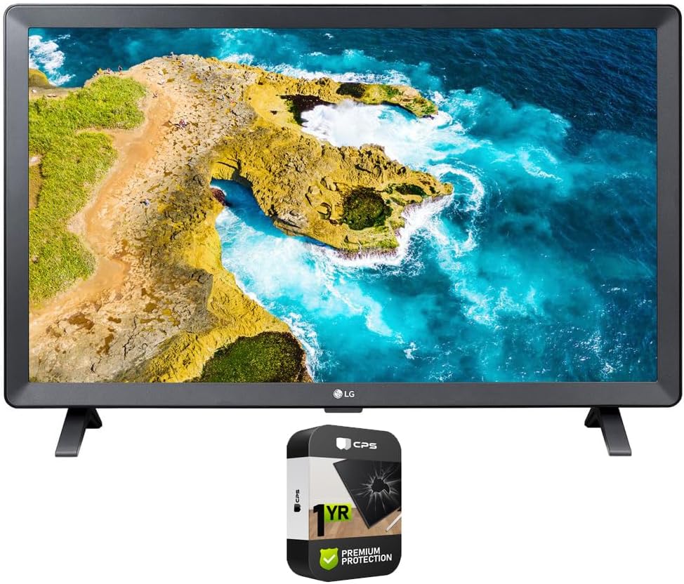 LG 24 HD Smart TV Bundle + 1 YR Protection Pack