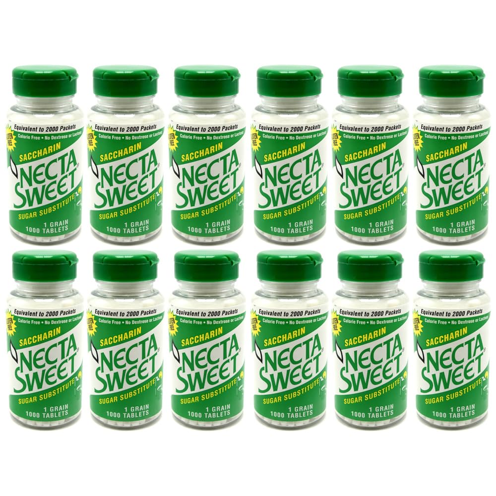 Necta Sweet Saccharin Tablets - 1000 Count for Sweetening Needs