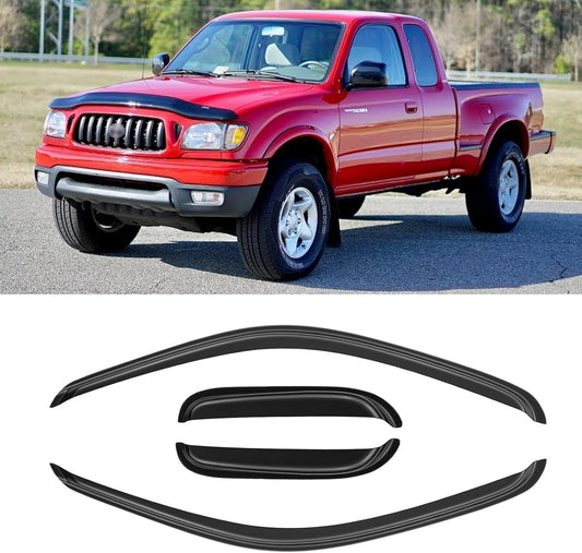 Window Visor for 1995-2004 Toyota Tacoma - Dark Smoke Shields