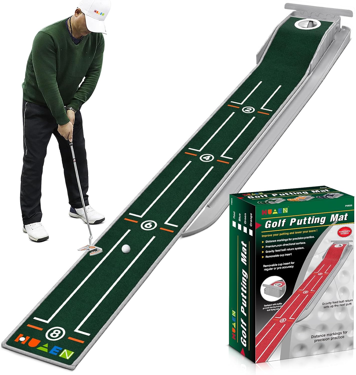 Speedy Putting Fun with Ball Return Mat