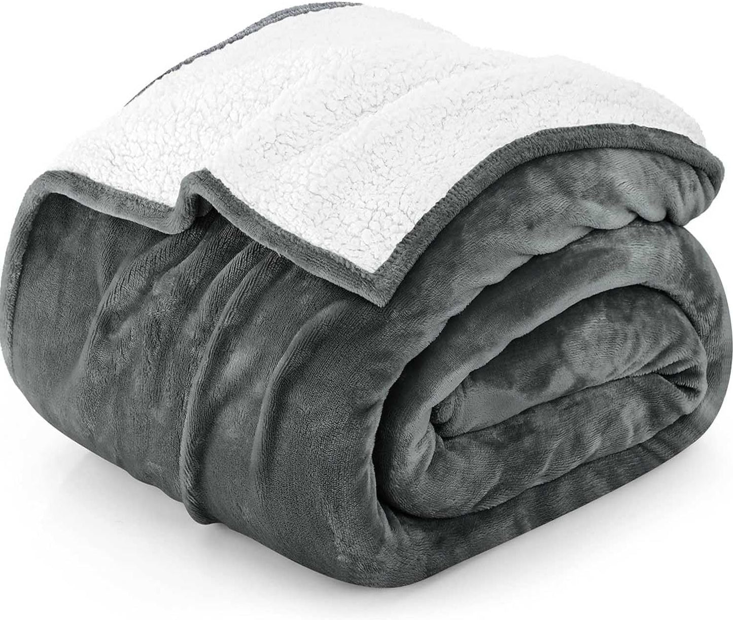 Utopia Bedding King Sherpa Blanket - 480GSM Cozy Plush Fleece