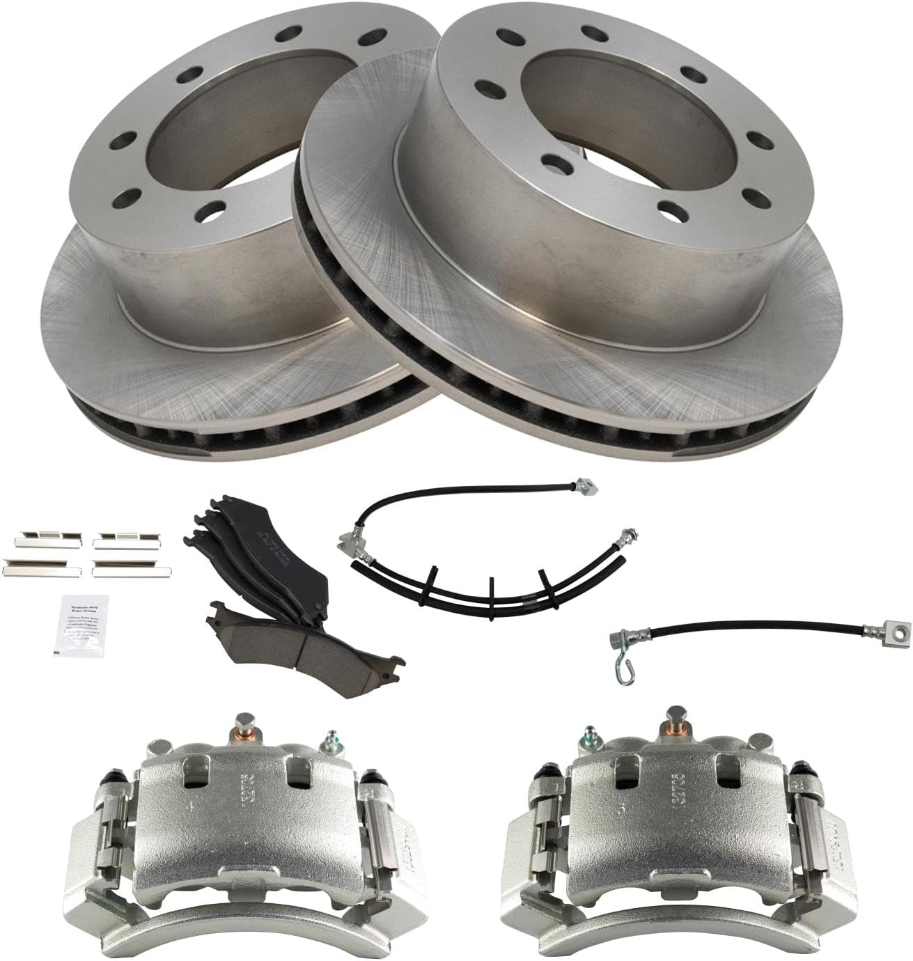 TRQ Rear Brake Pad & Rotor Kit for 2003-2007 Ford E-250
