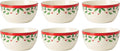 Lenox Holiday 6-Piece Dessert Bowl Set - Classic Holly & Berry