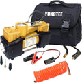 YUNGTEE Heavy Duty Tire Inflator with LED Light for Fast Inflation