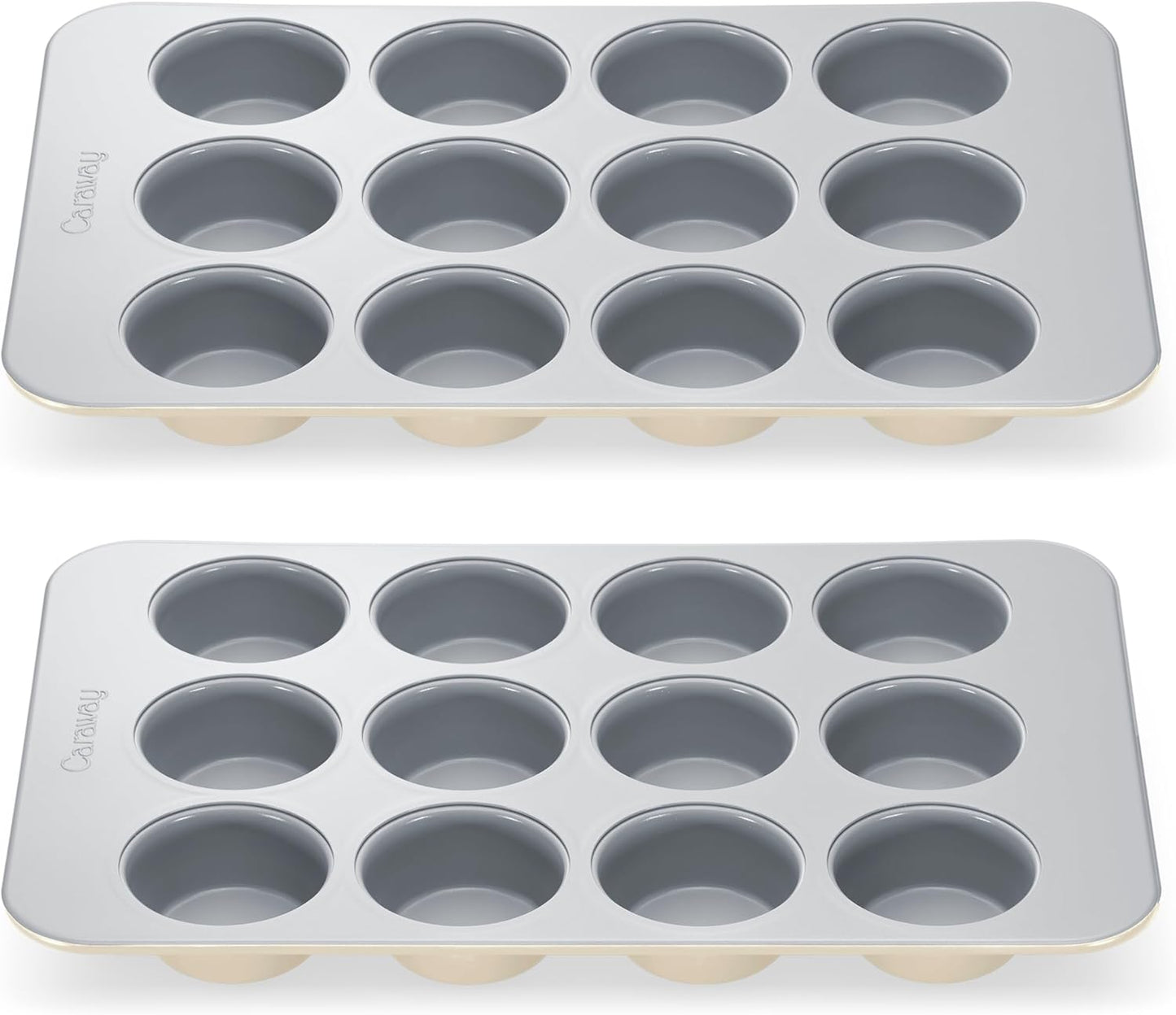 Caraway Non-Stick Ceramic Muffin Pan Duo for Perfect Baking