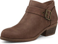 mysoft Women's Ankle Boots Low Chunky Stacked Heel - Comfortable these