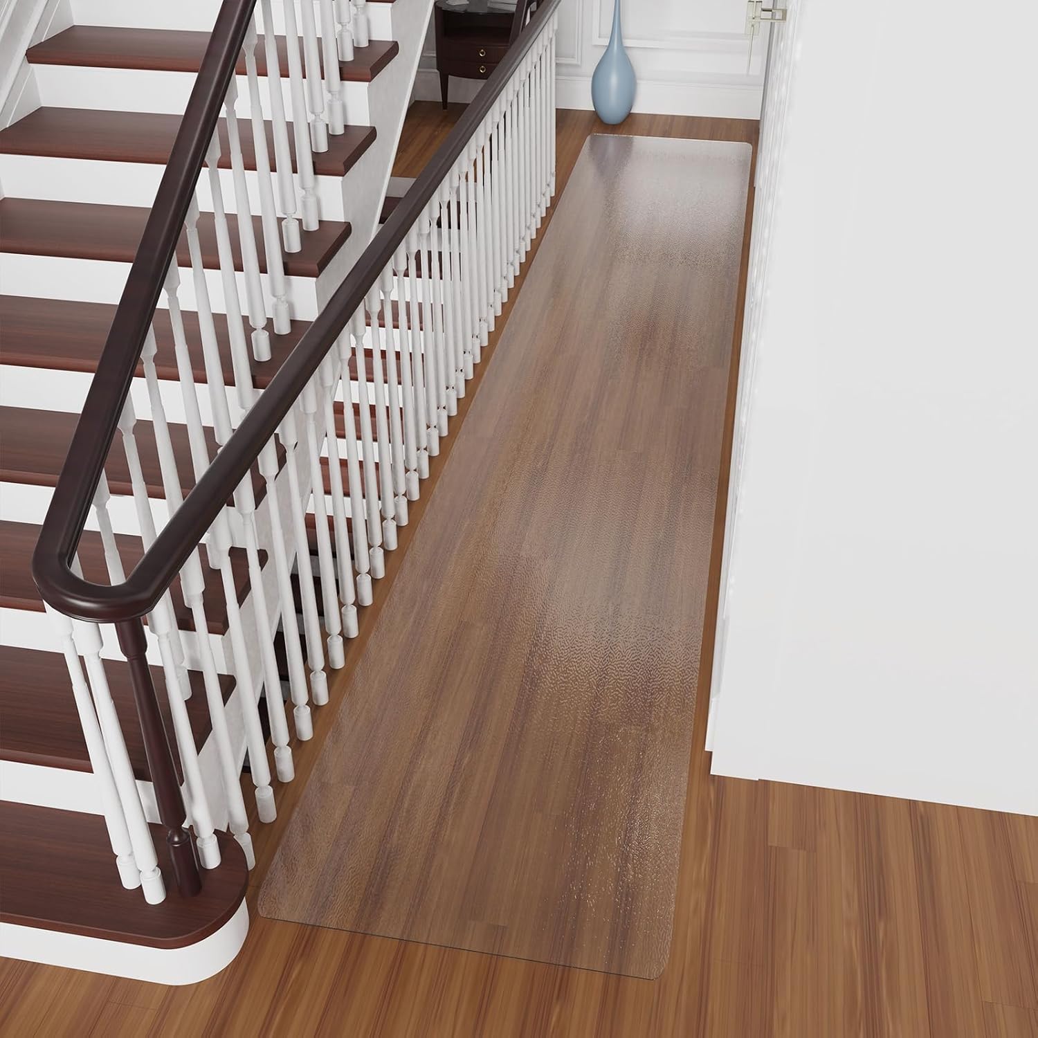 3ftx10ft Clear Waterproof Runner Rug for Hallway and Kitchen
