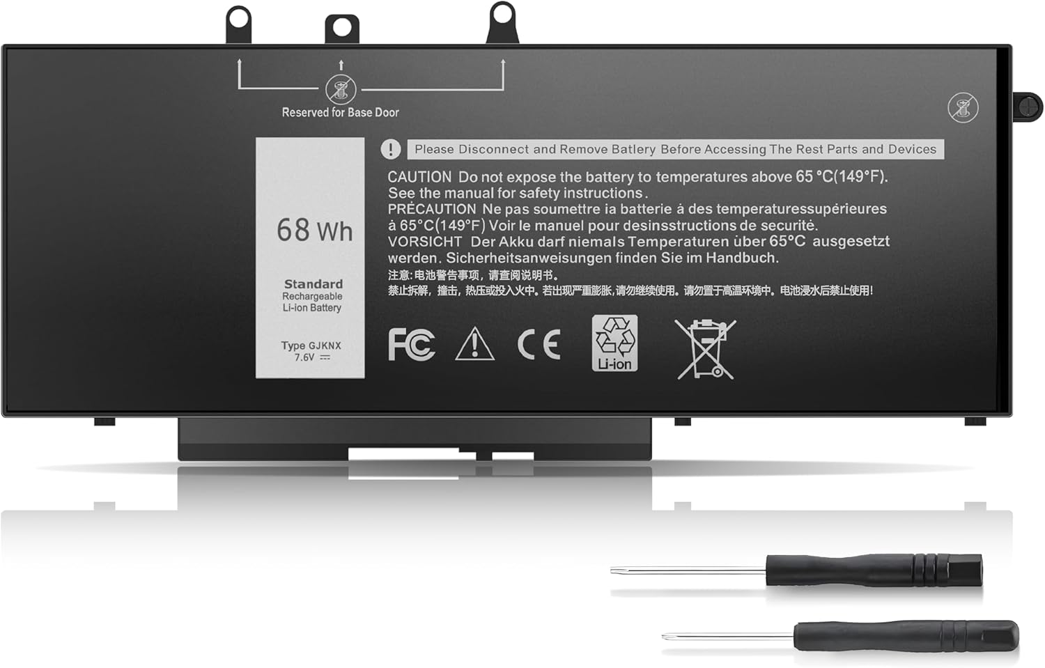New 68Wh GJKNX Laptop Battery Replacement for Dell Latitude Series