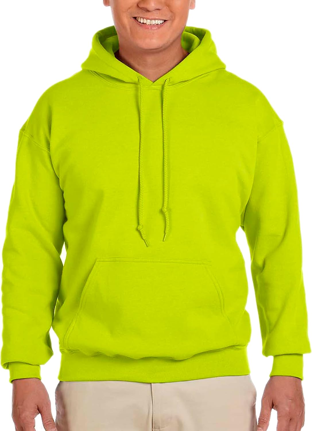 Gildan Safety Greens Heavy Blend Hoodie - Maximum Comfort