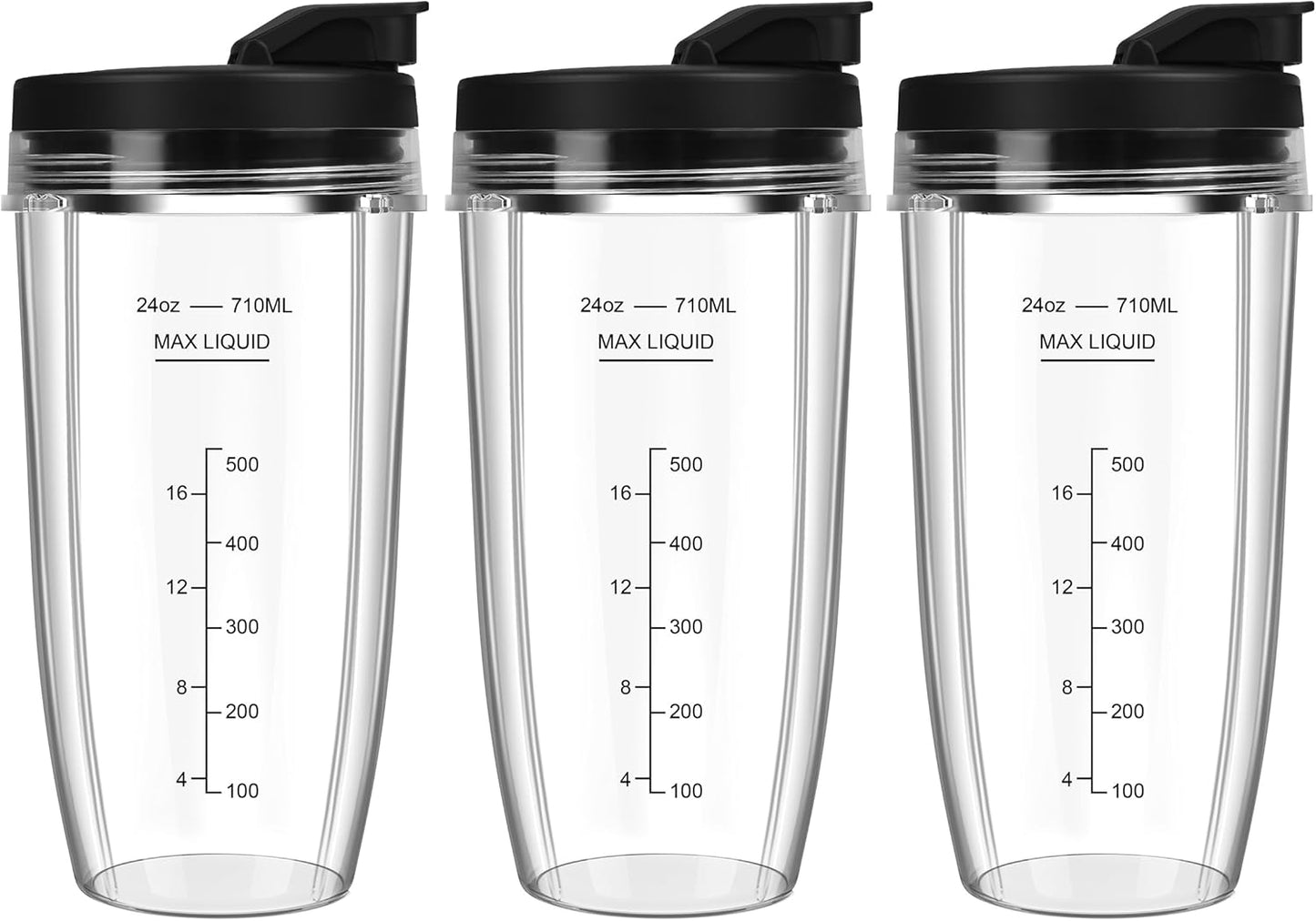 Ninja Blender Cups: 24oz To-Go Replacement Trio